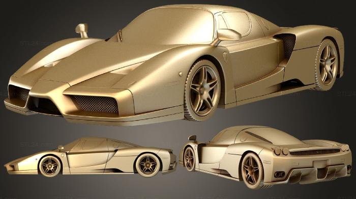 Автомобили и транспорт (Феррари Энцо, CARS_1402) 3D модель для ЧПУ станка